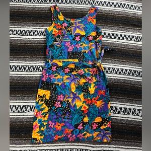 Vintage 90’s Colorful Wild Hawaiian 🌺 Dress